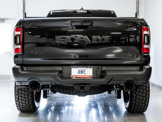 AWE Tuning 2021-23 RAM 1500 TRX 0FG Cat-Back Exhaust - Diamond Black Tips
