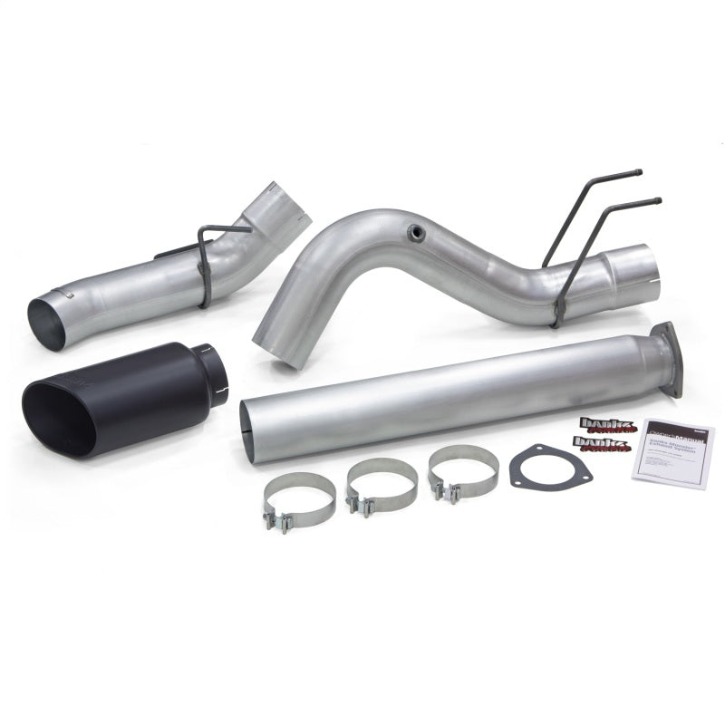 Banks Power 2017+ Ford Superduty 6.7L Monster Exhaust System - Single 5" Black Tip