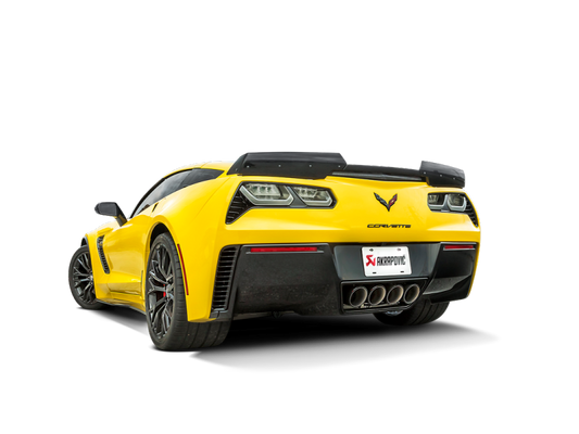 Akrapovic 2015-19 Chevrolet Corvette Z06 (C7) Titanium Rear Section Exhaust w/ Carbon Tips