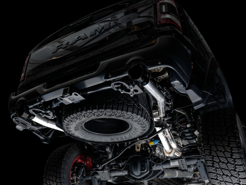 AWE Tuning 2021-23 RAM 1500 TRX 0FG Cat-Back Exhaust - Diamond Black Tips
