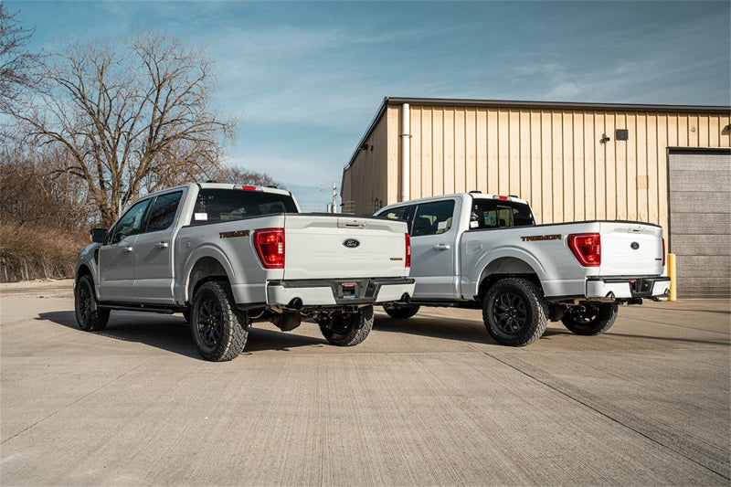 Corsa 2021+ Ford F-150 SuperCrew/5.5ft Bed 3.5L V6 Sport Cat-Back Dual Rear Exit-Black PVD Tips