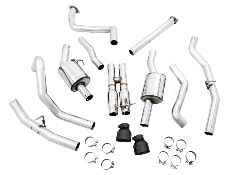 AWE Tuning 2021-23 RAM 1500 TRX 0FG Cat-Back Exhaust - Diamond Black Tips