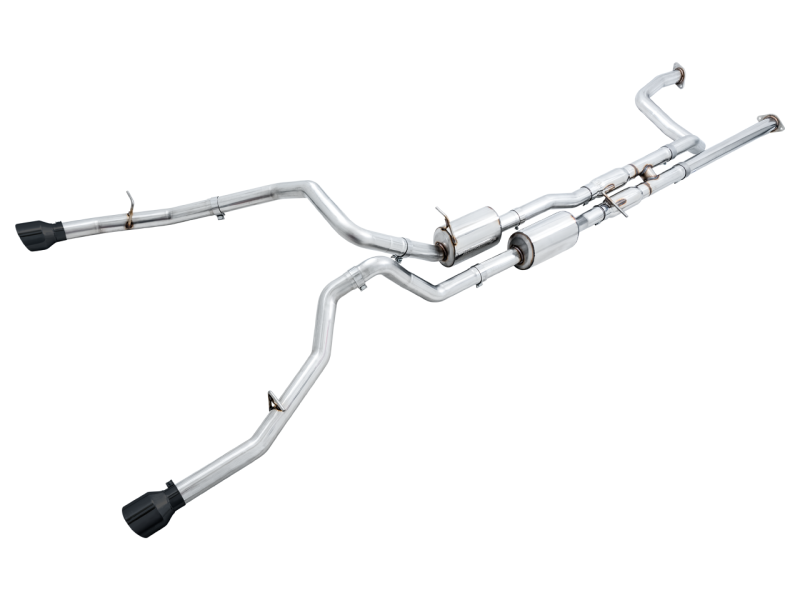 AWE Tuning 2021-23 RAM 1500 TRX 0FG Cat-Back Exhaust - Diamond Black Tips