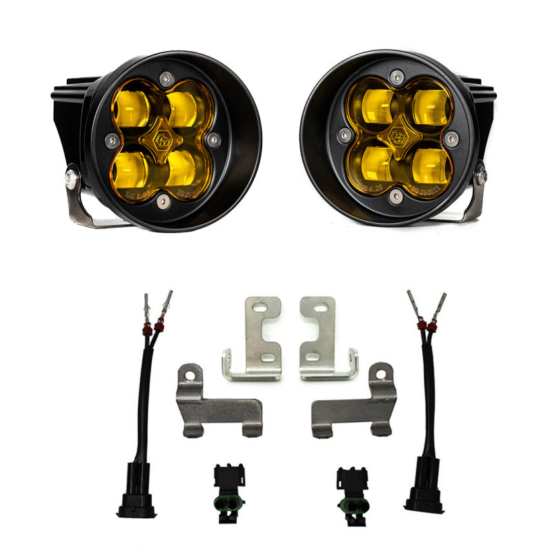 Baja Designs 2016+ Tacoma & 2014-21 Tundra Squadron-R Fog Pocket Light Kit - SAE Amber