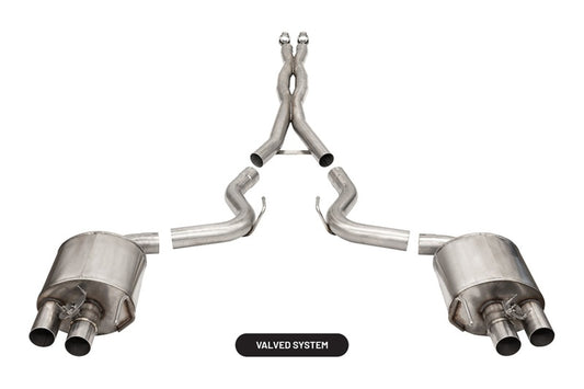 Corsa 2015-2020 Ford Mustang GT350/R 5.2L V8 Dual Rear Cat-Back Exhaust