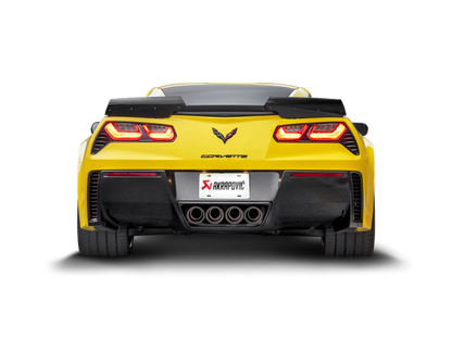 Akrapovic 2015-19 Chevrolet Corvette Z06 (C7) Titanium Rear Section Exhaust w/ Carbon Tips